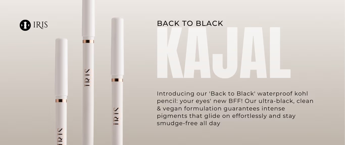 IRIS COSMETICS Back To Black Waterproof Kohl Pencil STAY BOLD KOHL KAJA